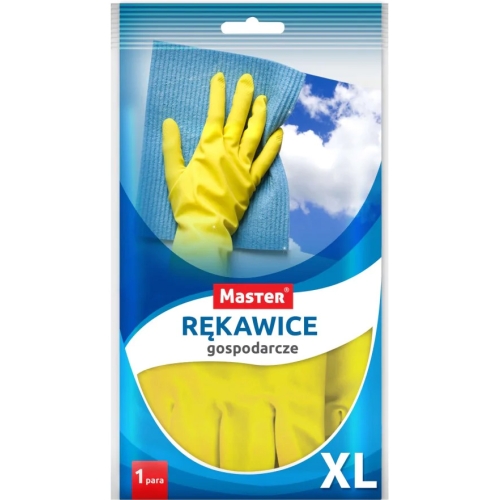żółte rękawice gospodarcze L